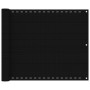 Schwarze HDPE-Balkonmarkise 75x400 cm von vidaXL, Sonnenschirme - Ref: Foro24-311029, Preis: 18,31 €, Rabatt: %