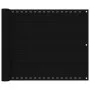 Schwarze HDPE-Balkonmarkise 75x400 cm von vidaXL, Sonnenschirme - Ref: Foro24-311029, Preis: 17,80 €, Rabatt: %