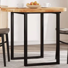 Solid acacia wood round table top Ø90x4 cm by , Table tops - Ref: Foro24-4008705, Price: 148,10 €, Discount: %