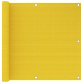 Toldo para balcón HDPE amarillo 90x600 cm