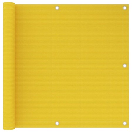 Yellow HDPE balcony awning 90x600 cm by vidaXL, Umbrellas - Ref: Foro24-310999, Price: 22,25 €, Discount: %
