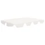 Dosel de repuesto columpio de jardín blanco 150/130x105/70 cm de vidaXL, Cubiertas para carpas y cenadores - Ref: Foro24-3121...
