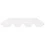 Dosel de repuesto columpio de jardín blanco 150/130x105/70 cm