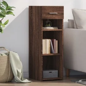 Engineered wood brown oak sideboard 30x42.5x93 cm by , Sideboards - Ref: Foro24-846312, Price: 53,20 €, Discount: %