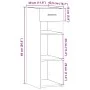 Ingenieurholz-Sideboard in Eichenbraun 30x42,5x93 cm von , Sideboards - Ref: Foro24-846312, Preis: 53,20 €, Rabatt: %