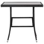 Garden table 80x80x74 cm black synthetic rattan by , Garden tables - Ref: Foro24-318712, Price: 87,62 €, Discount: %
