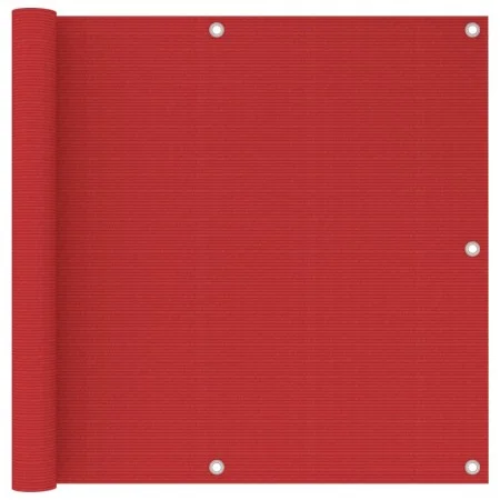 Red HDPE balcony awning 90x300 cm by vidaXL, Umbrellas - Ref: Foro24-311008, Price: 10,44 €, Discount: %