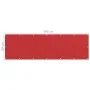 Red HDPE balcony awning 90x300 cm by vidaXL, Umbrellas - Ref: Foro24-311008, Price: 10,44 €, Discount: %