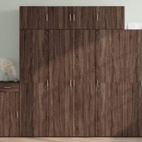 Engineered wood brown oak sideboard 80x42.5x185 cm by , Sideboards - Ref: Foro24-3281440, Price: 190,05 €, Discount: %