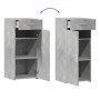 Engineered wood sideboard in concrete grey, 40x42.5x93 cm by , Sideboards - Ref: Foro24-846281, Price: 79,23 €, Discount: %