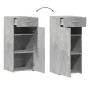 Engineered wood sideboard in concrete grey, 40x42.5x93 cm by , Sideboards - Ref: Foro24-846281, Price: 78,13 €, Discount: %