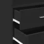 Engineered wood black sideboard 45x42.5x185 cm by , Sideboards - Ref: Foro24-3281449, Price: 129,76 €, Discount: %