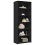 Aparador alto madera contrachapada negro 70x41x185 cm de , Aparadores - Ref: Foro24-3281688, Precio: 131,83 €, Descuento: %