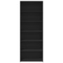 Hoher Schrank aus schwarzem Sperrholz 70x41x185 cm von , Sideboards - Ref: Foro24-3281688, Preis: 131,83 €, Rabatt: %