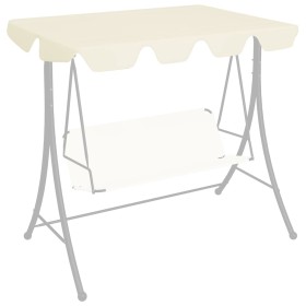Cremefarbenes Gartenschaukel-Ersatzdach 188/168 x 145/110 cm von vidaXL, Abdeckungen für Zelte und Pavillons - Ref: Foro24-31...