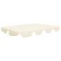 Cream garden swing replacement canopy 188/168x145/110 cm by vidaXL, Covers for tents and gazebos - Ref: Foro24-312085, Price:...