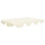 Cream garden swing replacement canopy 188/168x145/110 cm by vidaXL, Covers for tents and gazebos - Ref: Foro24-312085, Price:...