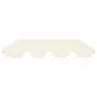 Cream garden swing replacement canopy 188/168x145/110 cm by vidaXL, Covers for tents and gazebos - Ref: Foro24-312085, Price:...