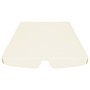 Cremefarbenes Gartenschaukel-Ersatzdach 188/168 x 145/110 cm von vidaXL, Abdeckungen für Zelte und Pavillons - Ref: Foro24-31...