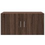 Engineered wood brown oak wall cabinet 80x42.5x40 cm by , Sideboards - Ref: Foro24-846130, Price: 63,69 €, Discount: %