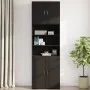 Engineered wood black wall cabinet 80x42.5x64 cm by , Sideboards - Ref: Foro24-846132, Price: 73,89 €, Discount: %