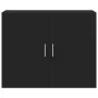 Engineered wood black wall cabinet 80x42.5x64 cm by , Sideboards - Ref: Foro24-846132, Price: 73,89 €, Discount: %