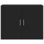 Wandschrank aus schwarzem Ingenieurholz 80x42,5x64 cm von , Sideboards - Ref: Foro24-846132, Preis: 73,94 €, Rabatt: %