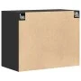 Engineered wood black wall cabinet 80x42.5x64 cm by , Sideboards - Ref: Foro24-846132, Price: 73,89 €, Discount: %