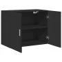 Engineered wood black wall cabinet 80x42.5x64 cm by , Sideboards - Ref: Foro24-846132, Price: 73,89 €, Discount: %