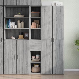 Ingenieurholz-Sideboard in Sonoma-Grau 30x42,5x185 cm von , Sideboards - Ref: Foro24-846241, Preis: 96,52 €, Rabatt: %