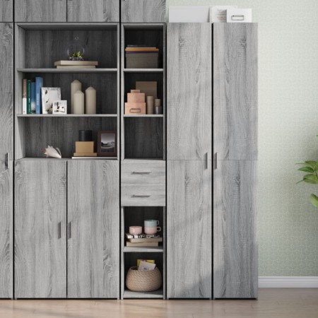 Ingenieurholz-Sideboard in Sonoma-Grau 30x42,5x185 cm von , Sideboards - Ref: Foro24-846241, Preis: 96,52 €, Rabatt: %