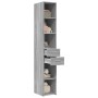 Aparador de madera de ingeniería gris Sonoma 30x42,5x185 cm de , Aparadores - Ref: Foro24-846241, Precio: 98,06 €