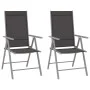 Klappbare Gartenstühle 2 Einheiten aus schwarzem Textilene von vidaXL, Gartenstühle - Ref: Foro24-312181, Preis: 111,79 €, Ra...