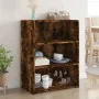 Smoked oak engineered wood sideboard 70x41x93 cm by , Sideboards - Ref: Foro24-846373, Price: 63,50 €, Discount: %