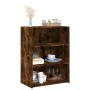 Smoked oak engineered wood sideboard 70x41x93 cm by , Sideboards - Ref: Foro24-846373, Price: 64,32 €, Discount: %