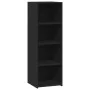 Tall black engineered wood sideboard 40x41x124 cm by , Sideboards - Ref: Foro24-846384, Price: 64,24 €, Discount: %