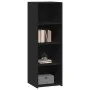Tall black engineered wood sideboard 40x41x124 cm by , Sideboards - Ref: Foro24-846384, Price: 64,24 €, Discount: %