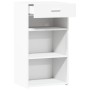 Engineered wood white sideboard 50x42.5x93 cm by , Sideboards - Ref: Foro24-846327, Price: 65,29 €, Discount: %