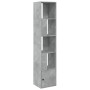 Engineered wood gray concrete shelf 40x36x189 cm by , Bookcases and shelves - Ref: Foro24-848244, Price: 76,86 €, Discount: %