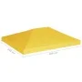 Gazebo awning 270 g/m² 4x3 m yellow by vidaXL, Covers for tents and gazebos - Ref: Foro24-312082, Price: 71,16 €, Discount: %