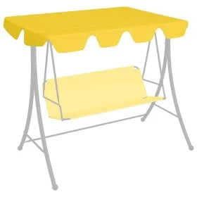 Dosel de repuesto columpio jardín amarillo 150/130x105/70 cm de vidaXL, Cubiertas para carpas y cenadores - Ref: Foro24-31210...