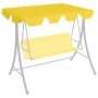 Dosel de repuesto columpio jardín amarillo 150/130x105/70 cm de vidaXL, Cubiertas para carpas y cenadores - Ref: Foro24-31210...