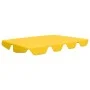 Replacement canopy for garden swing, yellow, 150/130x105/70 cm by vidaXL, Covers for tents and gazebos - Ref: Foro24-312104, ...