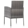 Gartenstühle mit grauen Kissen, 2 Stück, graues Kunststoffrattan von , Gartenstühle - Ref: Foro24-318725, Preis: 104,62 €, Ra...