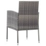 Gartenstühle mit grauen Kissen, 2 Stück, graues Kunststoffrattan von , Gartenstühle - Ref: Foro24-318725, Preis: 105,74 €, Ra...