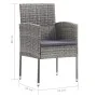 Gartenstühle mit grauen Kissen, 2 Stück, graues Kunststoffrattan von , Gartenstühle - Ref: Foro24-318725, Preis: 104,62 €, Ra...