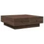 Brown oak 90x90x28 cm engineered wood coffee table by , Coffee table - Ref: Foro24-848093, Price: 123,35 €, Discount: %