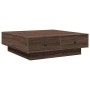Mesa de centro de madera de ingeniería marrón roble 90x90x28 cm de , Mesas de centro - Ref: Foro24-848093, Precio: 125,77 €, ...