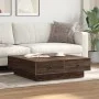 Brown oak 90x90x28 cm engineered wood coffee table by , Coffee table - Ref: Foro24-848093, Price: 123,35 €, Discount: %