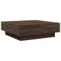 Brown oak 90x90x28 cm engineered wood coffee table by , Coffee table - Ref: Foro24-848093, Price: 123,35 €, Discount: %